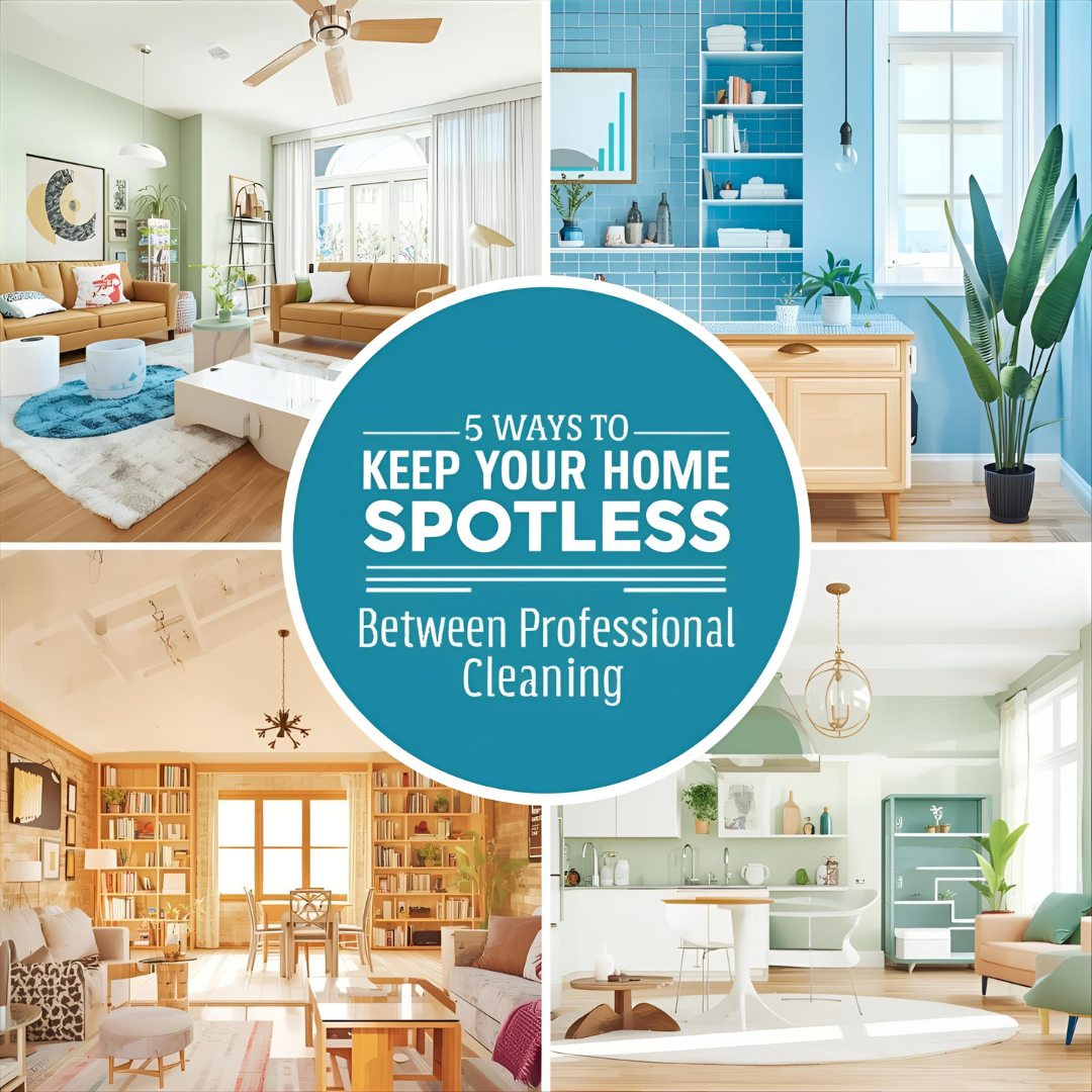 5 Ways to Keep Your Home Spotless Between Professional Cleanings